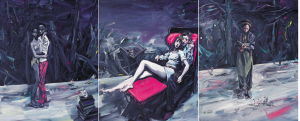 《我爱你》 2008年 250×600cm 布面油画