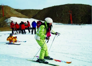 兰州市安宁滑雪场.本报资料照片