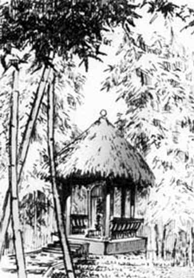 四川成都杜甫草堂茅亭
