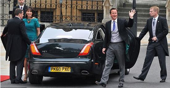 英国首相卡梅隆座驾捷豹XJ