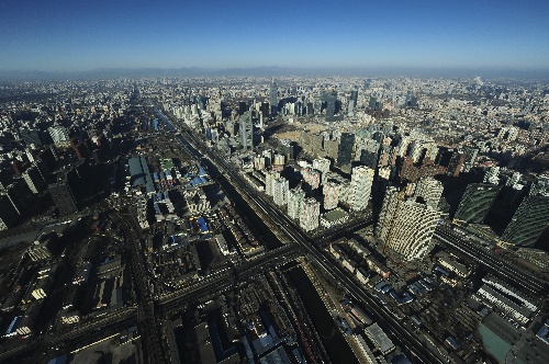 组图:除夕日从空中航拍北京 高楼大厦鳞次栉比