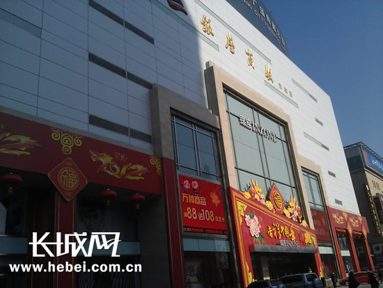 位于石家庄市中心的银座商城东购店,节日气氛十分浓厚 颜力鸥 摄