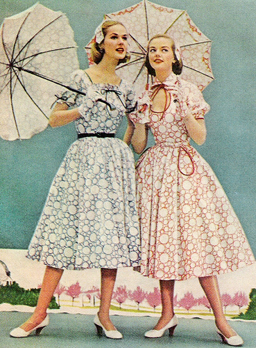 New Look影响下50年代的裙子