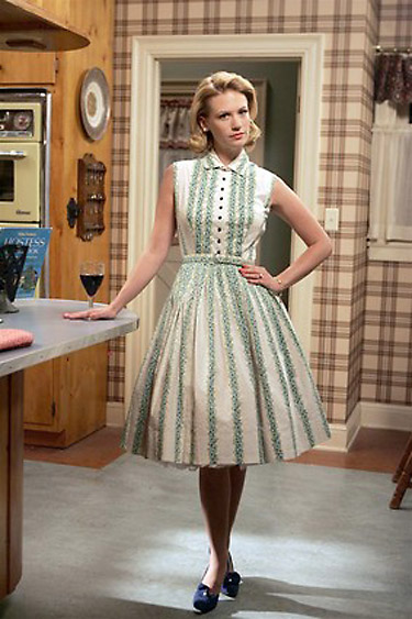 New Look影响下60年代的裙子,比50年代裙子短
