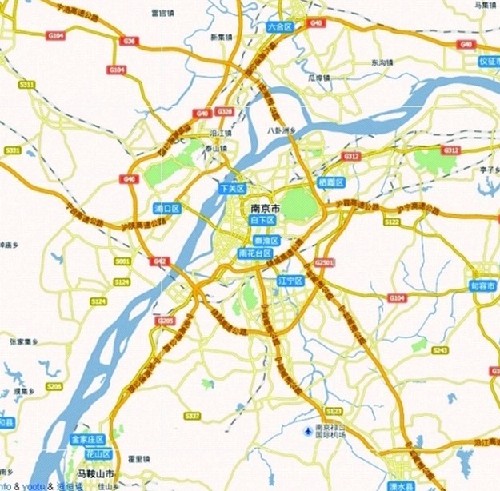 地图控发现了惊人巧合 杭州倒过来竟酷似南京