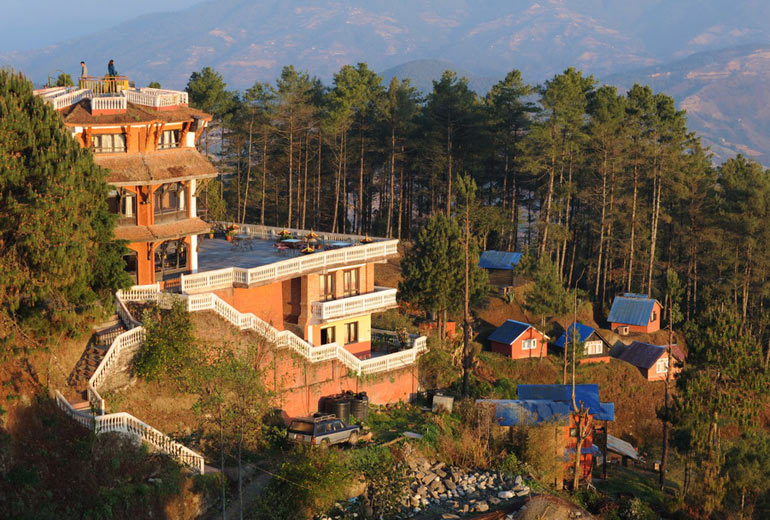 高清:尼泊尔高山观景台与泰米尔街区(组图)
