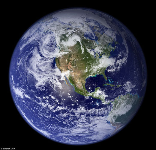 从宇宙中拍摄的地球罕见高清照片(组图)