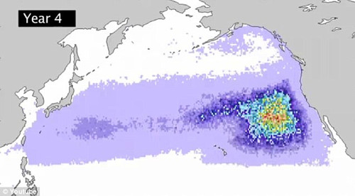 研究人员预测，日本海啸造成的2500万吨残骸将随洋流于2014年漂到加利福尼亚海岸。