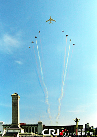 八一飞行表演队参加1984年国庆阅兵