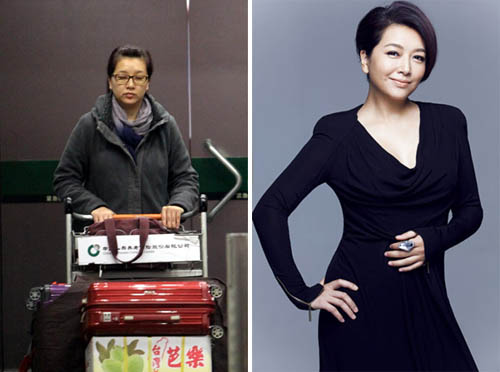 八卦明星脸:江珊素颜发福十足路人