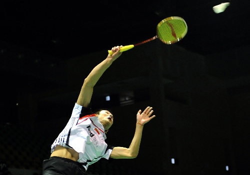 图文:[羽毛球]汤尤杯预赛 谌龙劈杀-羽毛球,中国