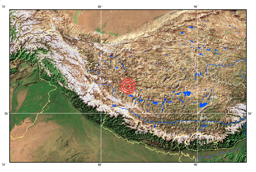 西藏自治区阿里地区革吉县发生5.2级地震(组图)