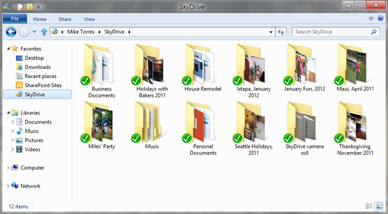 SkyDrive新功能:Windows 8 Metro 应用、桌面同步和远程获取文件