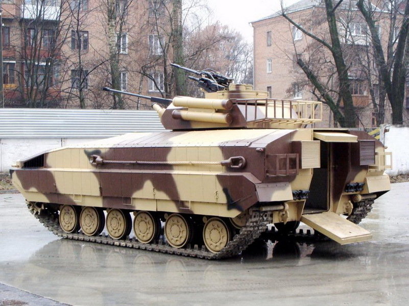 乌克兰将二手T-64坦克改装为步兵战车(图)