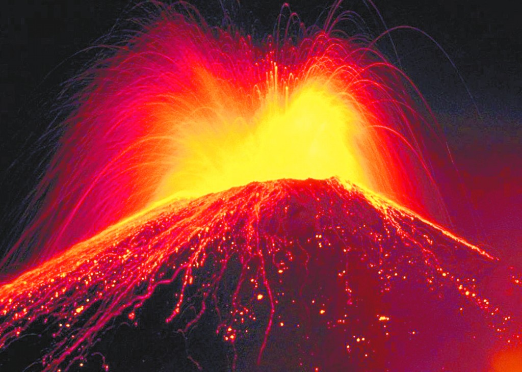《2012》中,面对黄石公园超级火山爆发时
