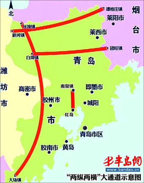 两横北部东西大通道: