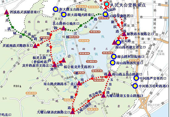 杭州西湖景区地图【相关词_ 杭州西湖景区平面图】