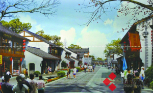 西塘河美食街效果图