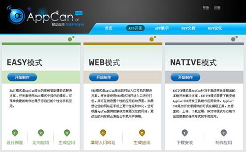 国内首个HTML5移动应用开发平台AppCan今日