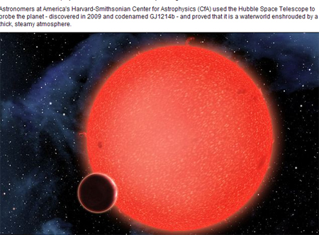 科学家发现一多水行星"超级地球 或曾孕育生命(图)