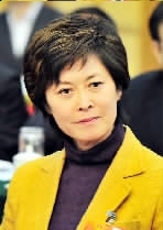 中央电视台主持人 敬一丹代表