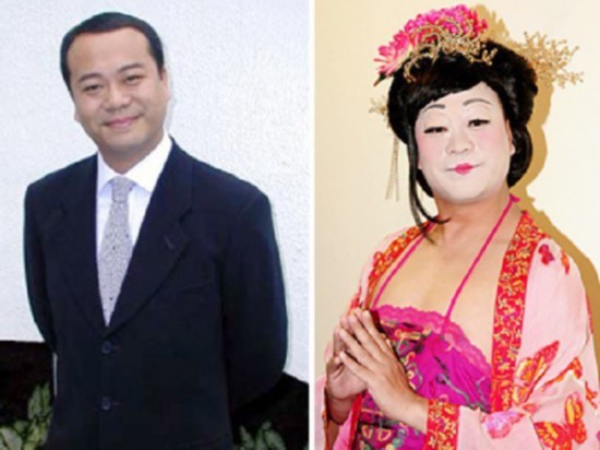 盘点男星反串雷人妖艳照 谢霆锋张卫健演绎姐妹花(组图)