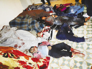 叙利亚霍姆斯发现数十妇孺尸体(图)