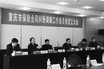 重庆市保险合同纠纷调解工作委员会成立(图)