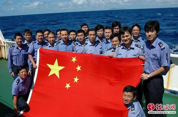 国庆节假期，中国渔政巡航编队仍然坚守在钓鱼岛海域。