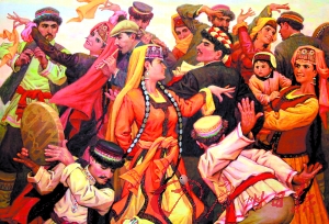 新疆油画广州开展(图)