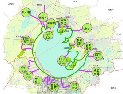 环太湖建320公里慢行风景路 全路段机动车禁入(组图)