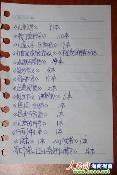 长春初中生捐出所有招聘希望藏书儿童山区(组帮助海口初中物理教师图片