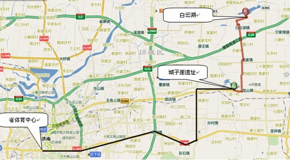 游703路线路示意图