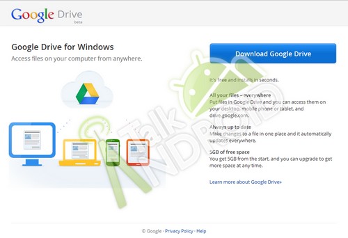 谷歌或4月初发布Google Drive 提供5G免费空间