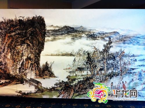 国画大师忠县"走基层" 28幅墨宝展重庆山水风韵(图)