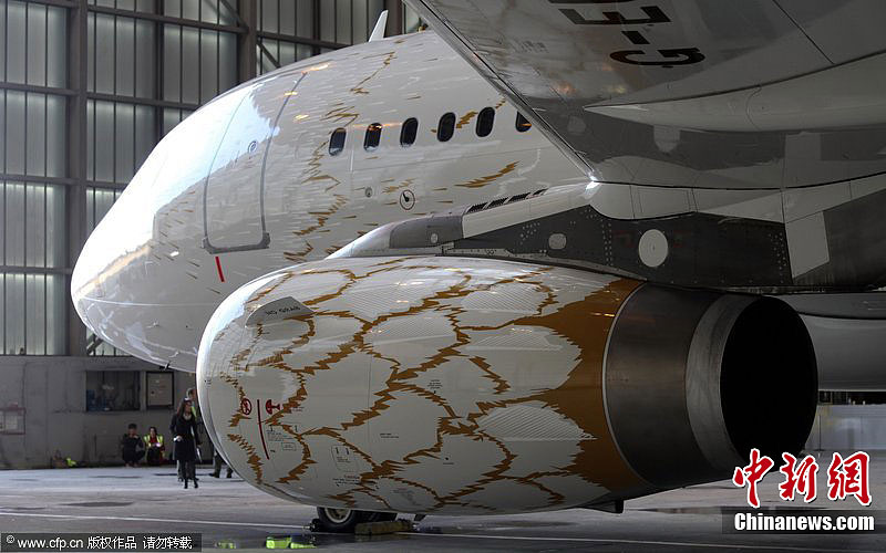 英航放飞“奥运鸽” 机身涂装金鸽图案