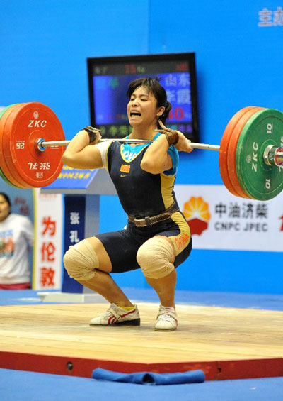 组图周璐璐展现女大力士风采平世界纪录夺冠