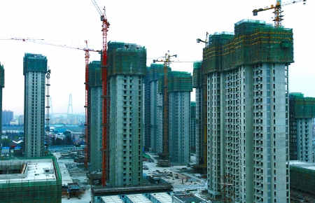 上海市闵行区的一处在建保障房项目 新华社 图
