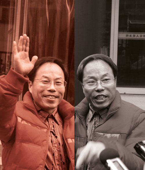 2011年12月29日，陕西西安，药家鑫之父药庆卫诉张显名誉侵权案，在西安雁塔法院开庭审理。图为张显接受记者采访。图／IC