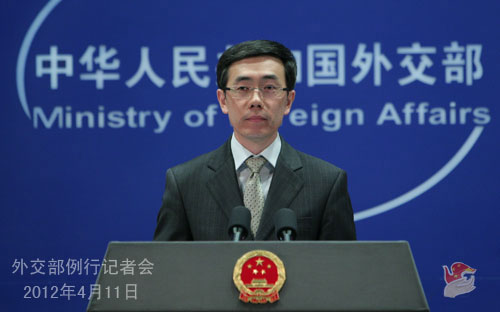 人民网北京4月11日电 2012年4月11日，外交部发言人刘为民主持例行记者会。