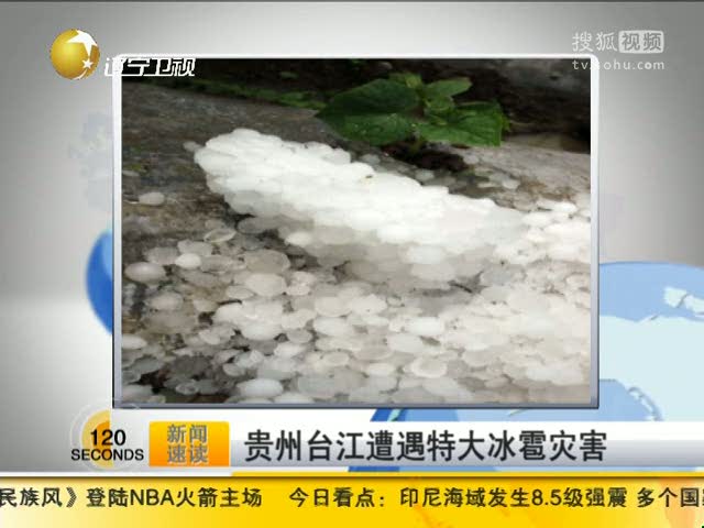 台州遭特大冰雹