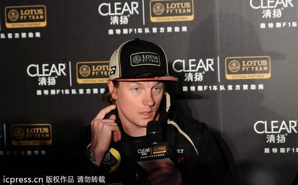 2012年4月12日,上海,2012年f1上海大奖赛期间,莱库宁(kimi raikkonen)
