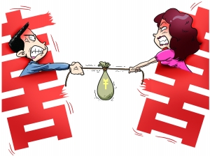 结婚4个月就离婚 9万元礼金该咋分?(组图)