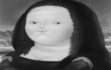 世界艺术大师博特罗的胖版蒙娜丽莎