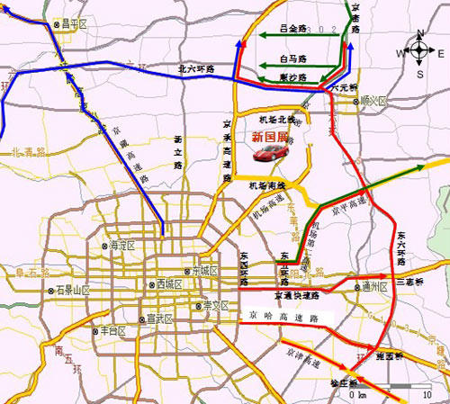 六,由于"车展"期间京承高速公北京国际车展期间新国展周边将采取