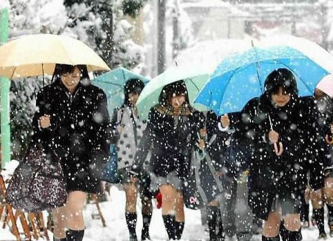 揭秘日本女生为何冬天喜欢穿短裙?(图)