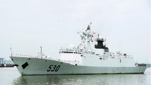 东海舰队装备的054a级530"徐州"号护卫舰. 新华社发
