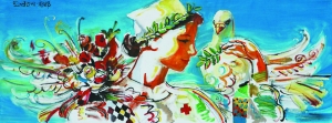 何子健作品《惊梦》。