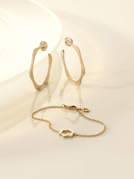 珠宝 系列/万宝龙4810珠宝系列粉红金耳环与手链