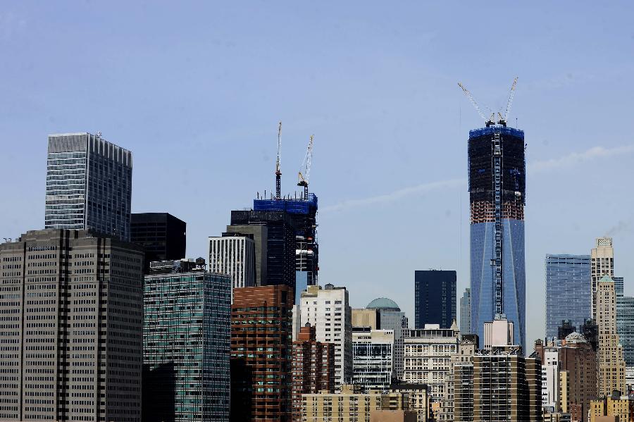 在建纽约世贸中心1号楼成为纽约第一高楼(组图